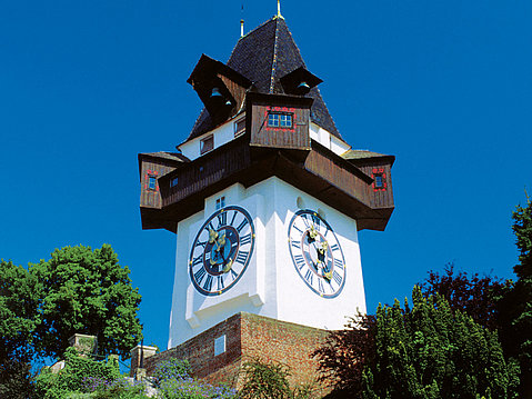Der Uhrturm am Grazer Schlossberg